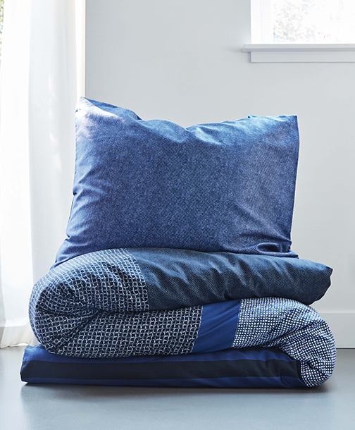 Soho blue duvet cover with pillow case