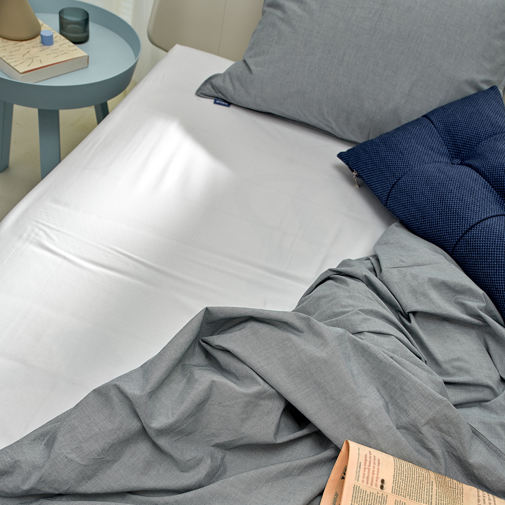 Organic Satin 300 fitted sheet mattress