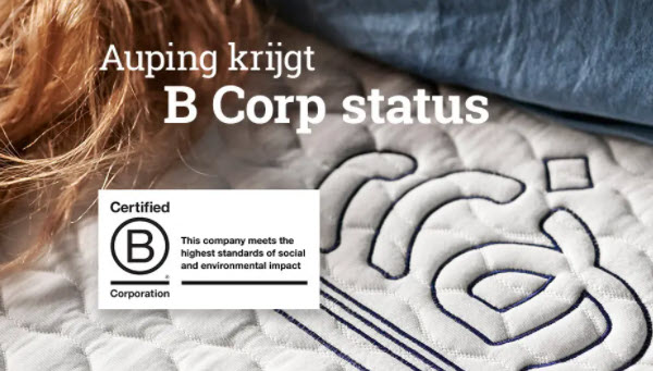 Auping mag een 'Certified B Corporation' noemen