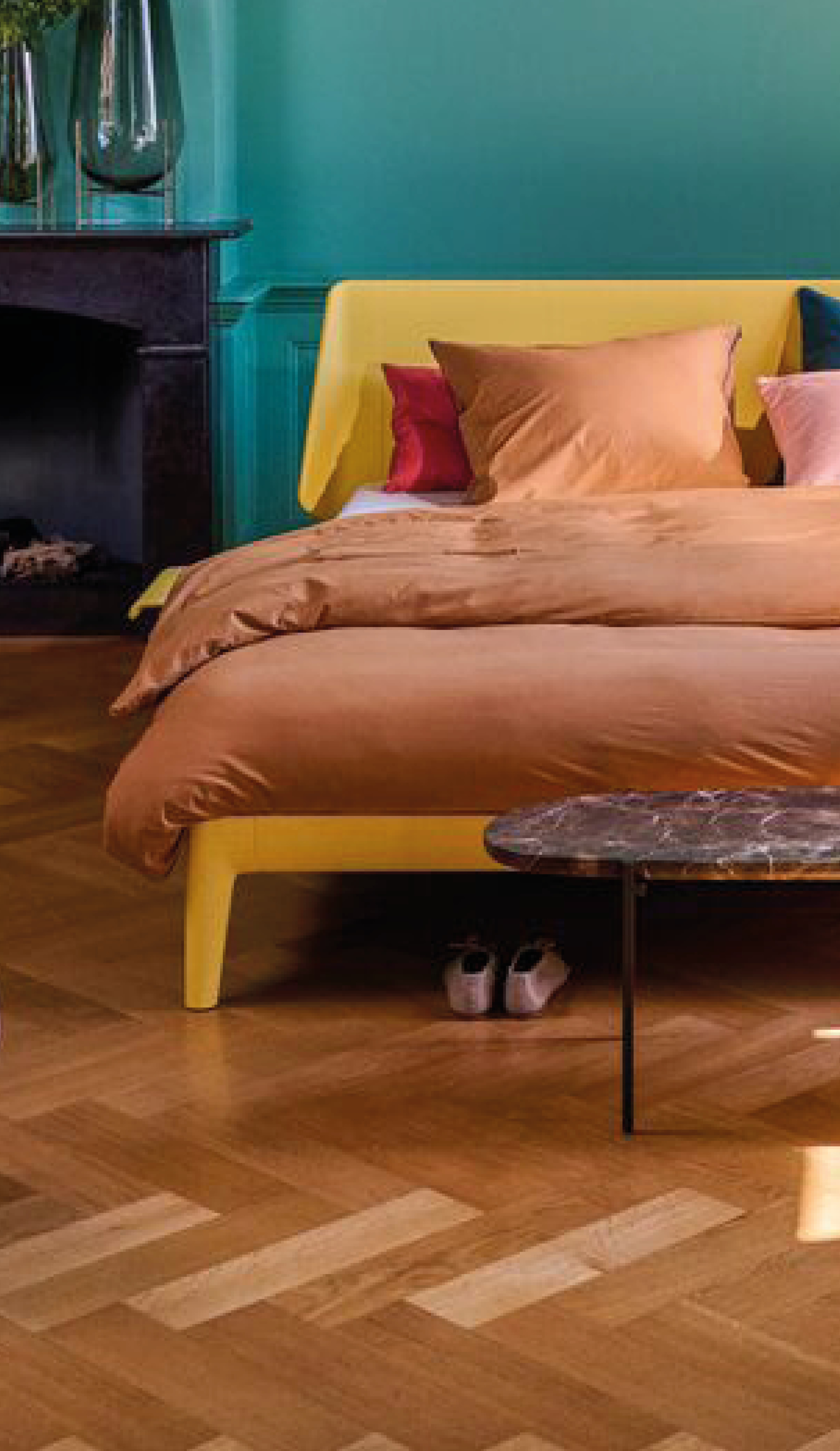 Essential bed in sunny yellow