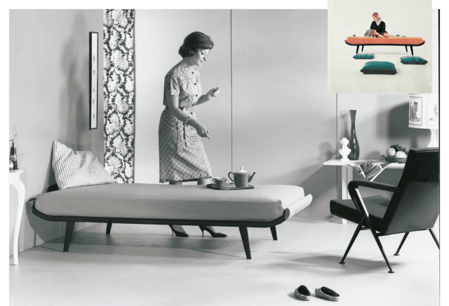 1953 Auping Cleopatra bed ontworpen door Dick Cordemeijer